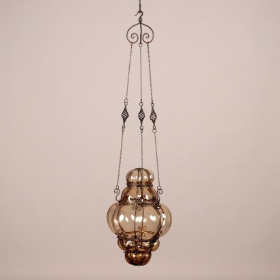 Murano Glass Lantern Italy XX Century Antiques Lamps