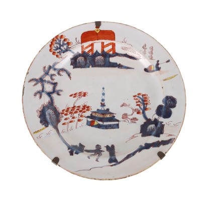 Ceramic Plate Pasquale Rubati Milan Italy Late XVIII Century Antiques