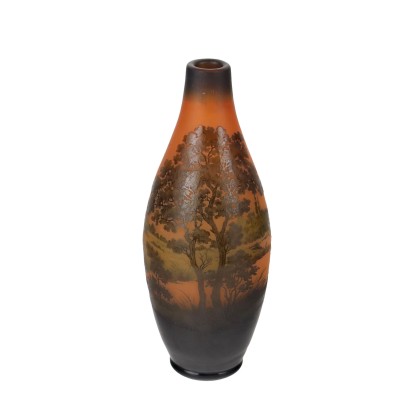 Vintage Vase D'Argental Style Glass France XX Century