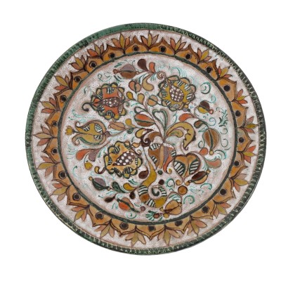 Erhart Parade Plate Elio Schiavon Ceramic Italy 1960s