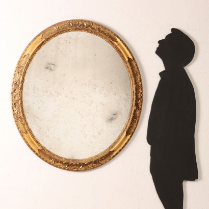 Specchio Ovale in Stile Barocchetto