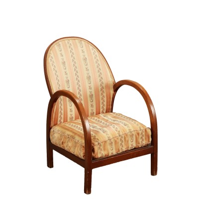 Vintage Sessel aus Buchenholz Italien der 50er-60er Jahre
