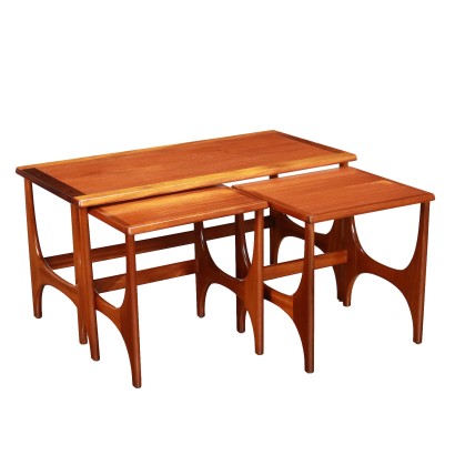 Trio of British Coffee Tables Teak 1960s Modernism Tables