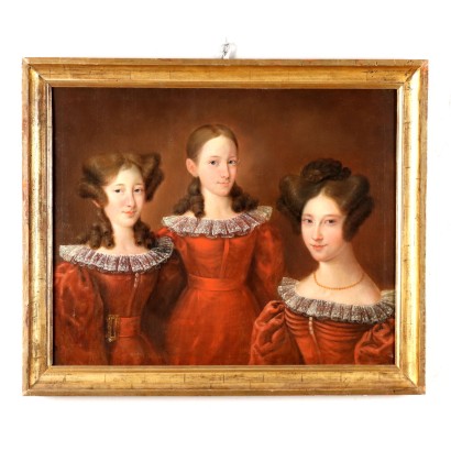 Painting Portrait of the Three Sisters