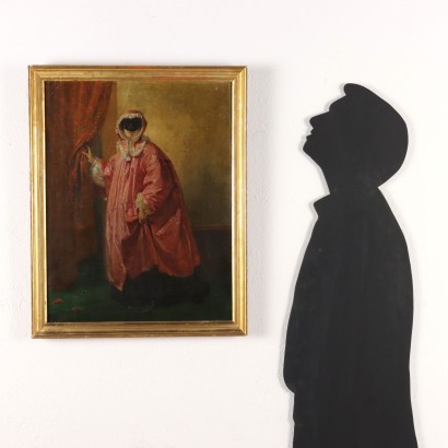 Painted Figure with Mask,Painted Figure with Mask
