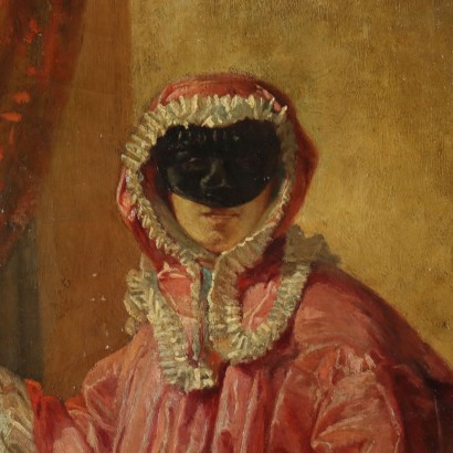 Painted Figure with Mask,Painted Figure with Mask