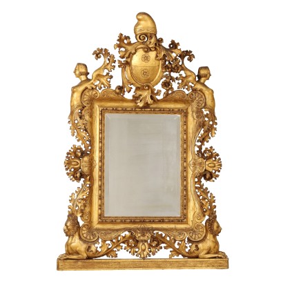 Golden Mirror in Baroque Style
