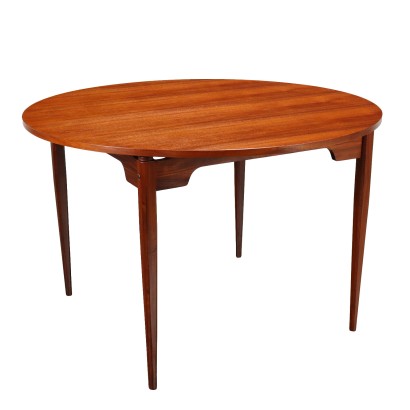 Vintage Tisch der 60er Jahre Massives Holz Exotisches Holz Furniert