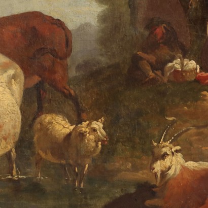 Landscape Painting with Herds and Figures