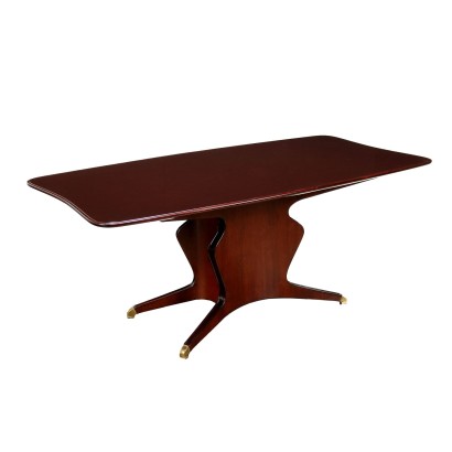 Vintage Table O. Borsani 1950s-1960s Exotic Wood Veneer