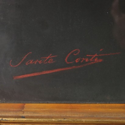 Gemälde von Sante Conti, Männerporträt, Sante Conti, Sante Conti, Sante Conti, Sante Conti
