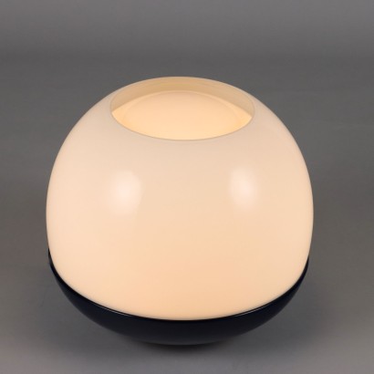 Vintage Lampe Platea Artemide der 60er Jahre Metall Glas
