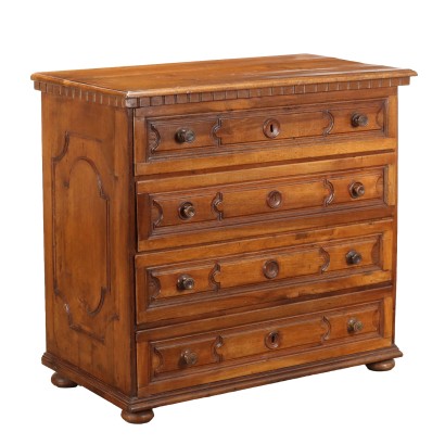 Baroque Style Chest of Drawers Walnut Italy XX Century