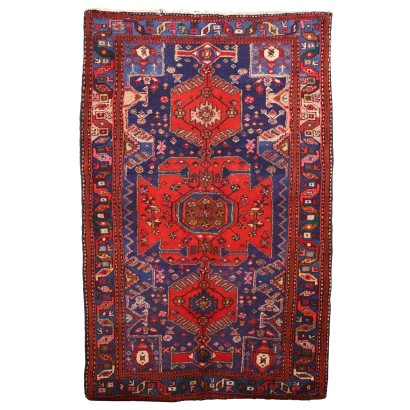 Antiker Zanjan Teppich Iran Baumwolle Wolle Geknüpft Handgemacht