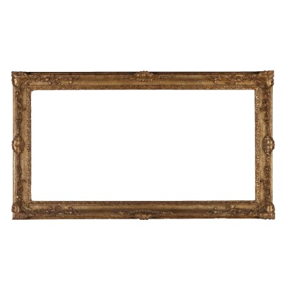 Ancient Frame in Baroque Style '800-'900 Gilded and Carved Wood
