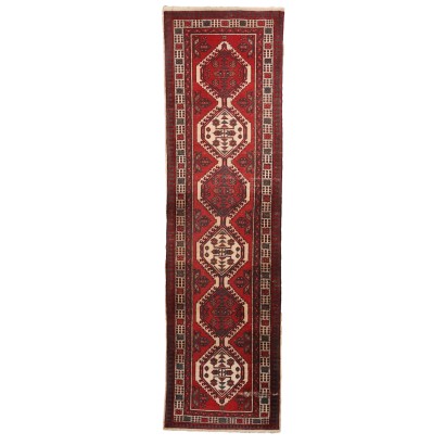 Antiker Meskin Teppich Iran Baumwolle Wolle Großer Knoten Handgemacht