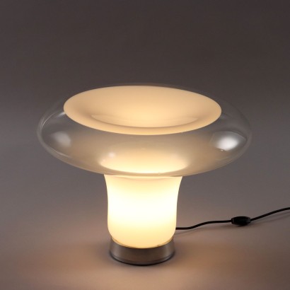 Lampe Vintage Lesbo Mangiarotti pour Artemide des Années 60 Verre
