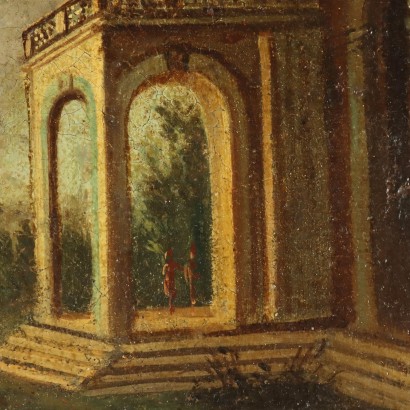 Painting Architectural Capriccio with Figur,Architectural Capriccio with figures