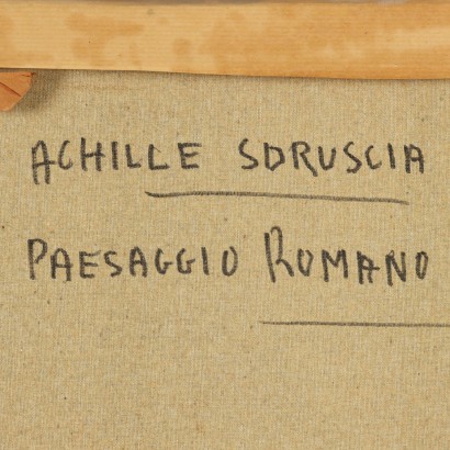 Pintura de Achille Sdruscia, Paisaje romano, Achille Sdruscia, Achille Sdruscia, Achille Sdruscia, Achille Sdruscia