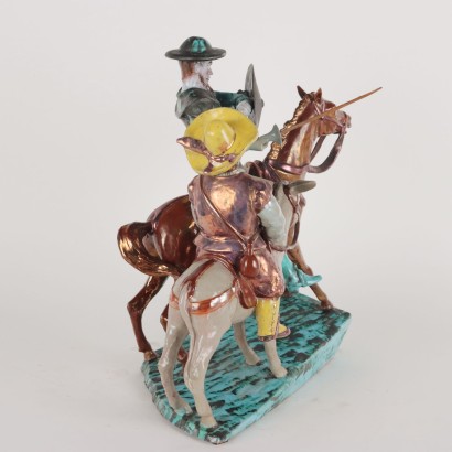 Don Quixote and Sancho Panza Terracotta