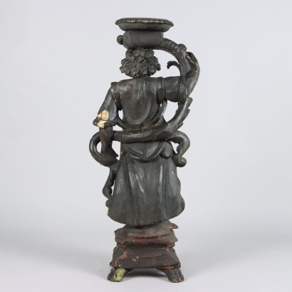 Sculpture porte-vase ange baroque
