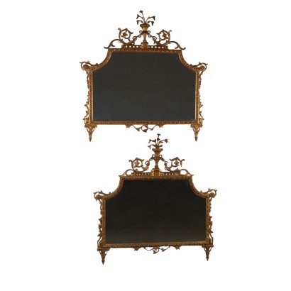 Paire de Miroirs en Style Néoclassique Anciens Italie XXe Siècle