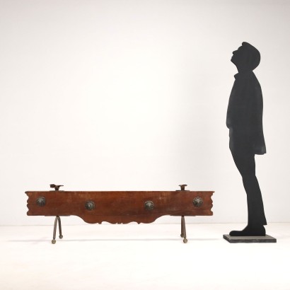 Table Basse avec Base Sculptée Ancienne