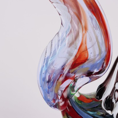 Rampant Rooster in Murano Glass