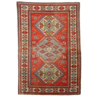 Ancient Shirwan Carpet Russia Cotton Wool Thin Knot Handmade