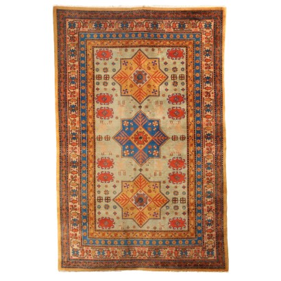 Ancient Carpet Samarkanda Kotan Wool Thin Knot Handmade
