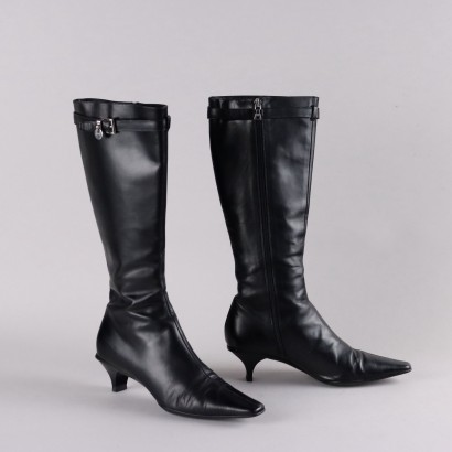 Second Hand Prada Boots with Strap Size 5,5 Soft Leather