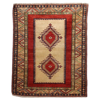 Ancient Schirvan Carpet Russia Cotton Wool Thin Knot Handmade