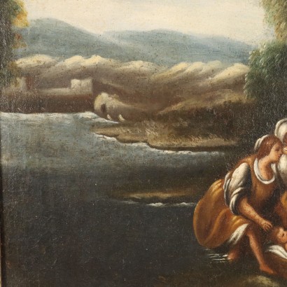 Dipinto Mosè salvato dalle Acque