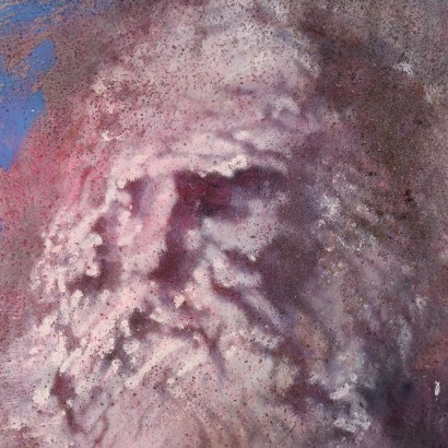 Zeitgenössisches Gemälde Paolo Baratella 1992 Platon und Aristotel