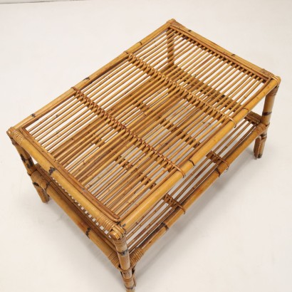 Mesa de centro de bambú de los años 50 y 60.