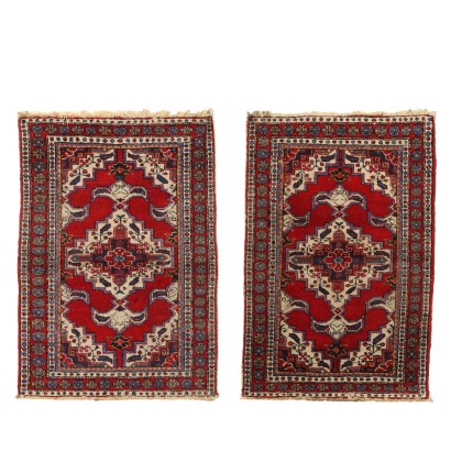 Antiker Mud Teppich Iran Baumwolle Wolle Großer Knoten Handgefertigt