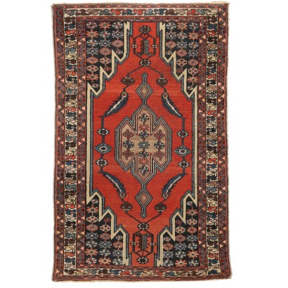 Ancient Mazlagan Carpet Iran Cotton Wool Handmade