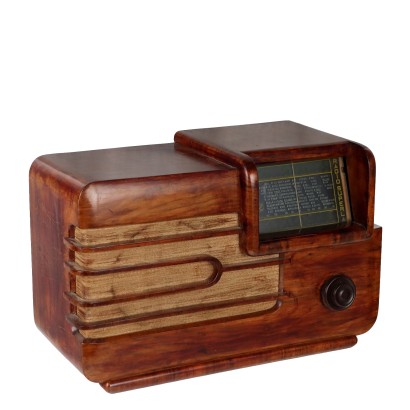 Vintage 1938 Radio Superla Model 537 Wood and Bakelite Hinges