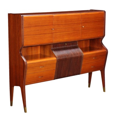 Vintage Bar Cabinet by O. Borsani from the 1950s Exotic Woods