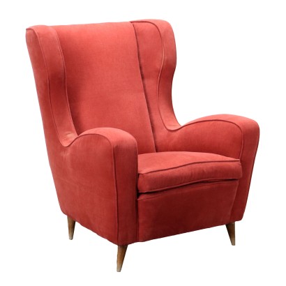 Vintage Bergère Sessel der 50er-60er Jahre Stoff