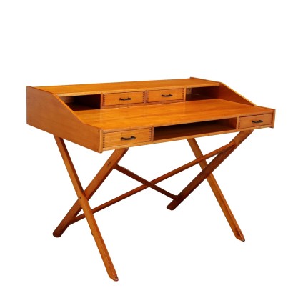 Vintage 1950s Writing Desk by G. Frattini and F. Bettonica Walnut