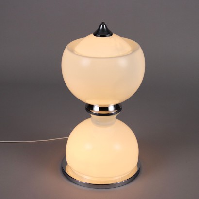 Vintage 1960s-70s Lamp Alluminium Glas Italy