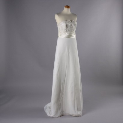 InterTex Wedding Dress Second Hand Size 14 Lace Beige