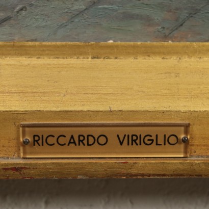 Painting by Riccardo Viriglio, City view, Riccardo Viriglio, Riccardo Viriglio, Riccardo Viriglio, Riccardo Viriglio