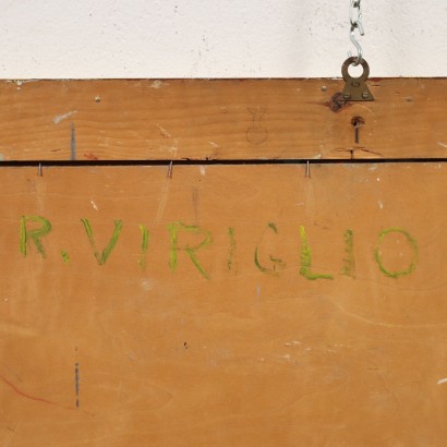 Peinture de Riccardo Viriglio, Vue sur la ville, Riccardo Viriglio, Riccardo Viriglio, Riccardo Viriglio, Riccardo Viriglio