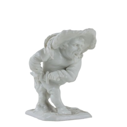 Sculpture Grotesque Ancienne Capodimonte Fin du '800 Porcelaine