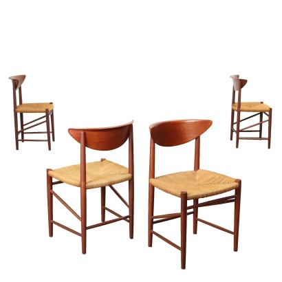 Group of 4 Chairs 'n°316' P.Hvidt and O. Mølgaard-Nielsen