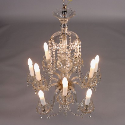 Large Glass Chandelier