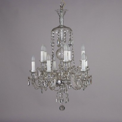 Large Glass Chandelier