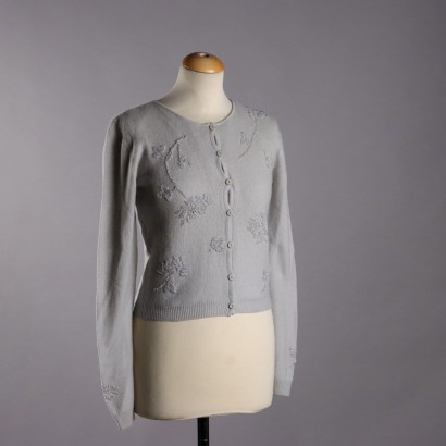 Vintage Sweater by Krizia UK Size 4 1990s Cashmere Embroideries